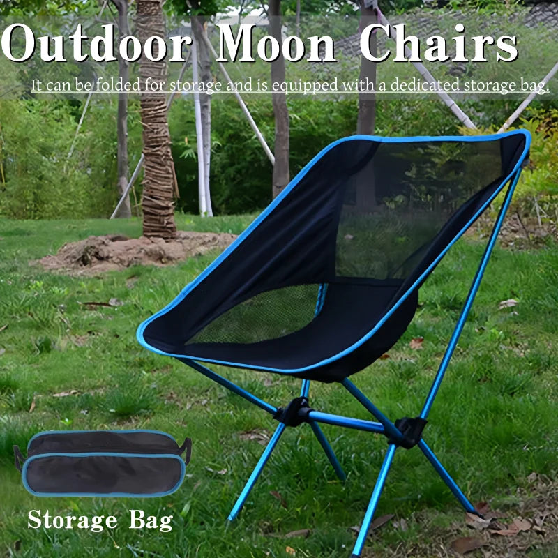 Ultralight Folding Moon Chair | Compact Camping Beach Fishing Chair