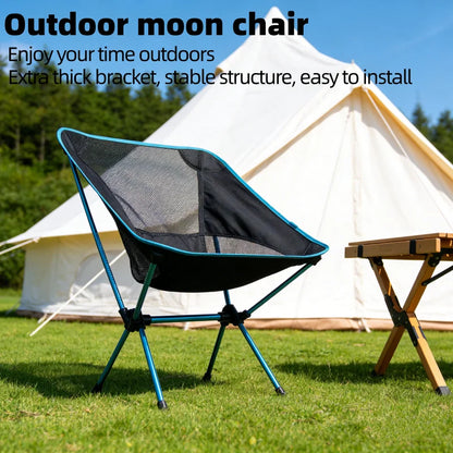 Ultralight Folding Moon Chair | Compact Camping Beach Fishing Chair