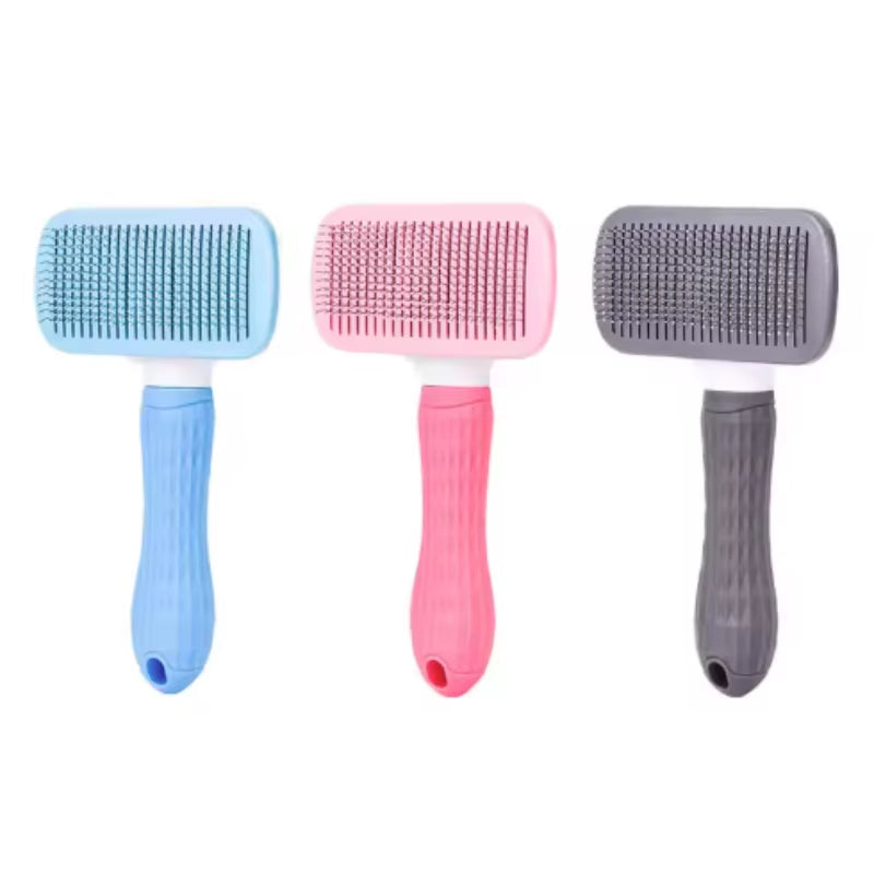 Self Cleaning Pet Grooming Brush for Dogs & Cats with Massage Pins