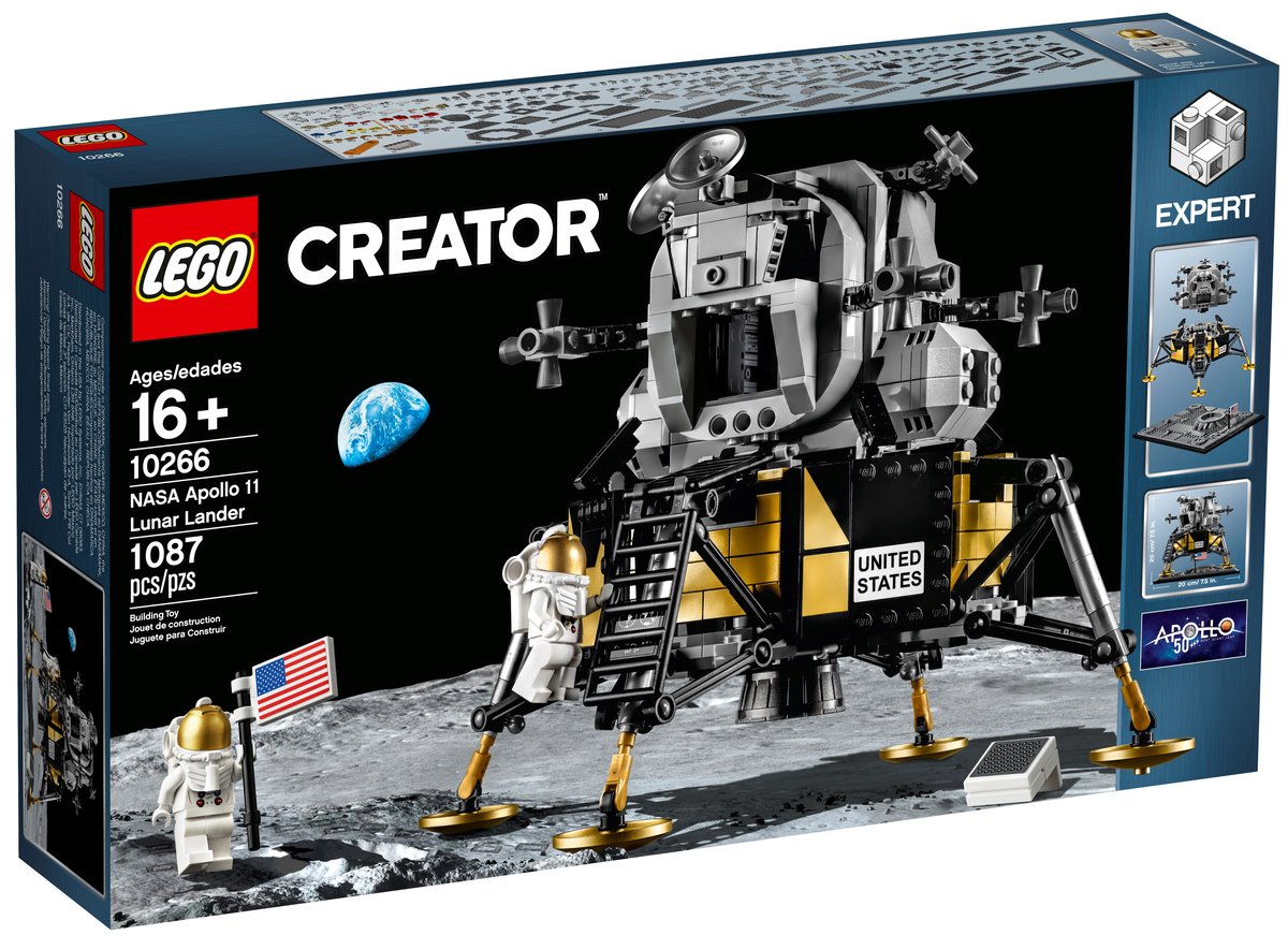 LEGO Creator Expert 10266 NASA Apollo 11 Lunar Lander | 1,087 Pieces