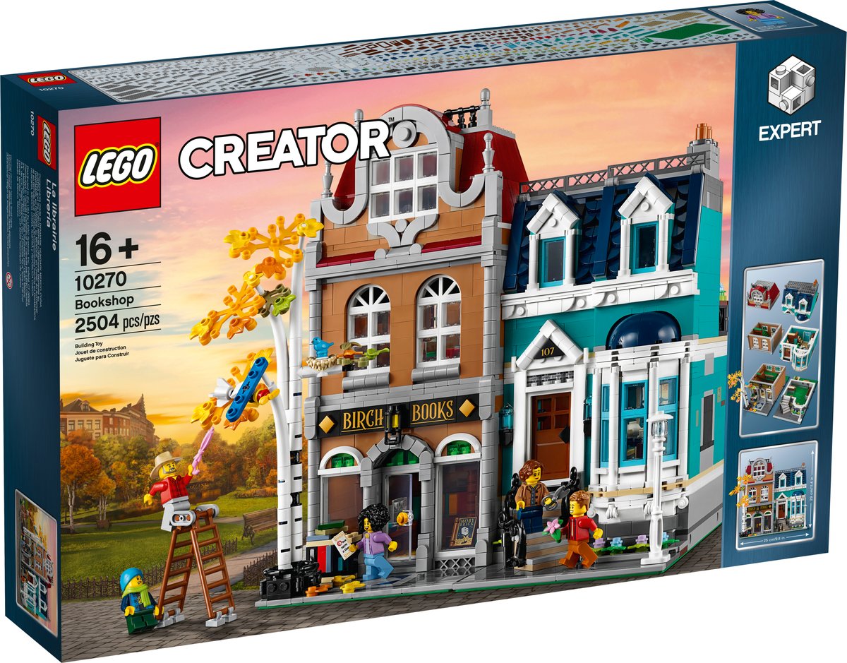 LEGO Creator Expert 10270 Bookshop | 2,504 Pieces | Modular Building