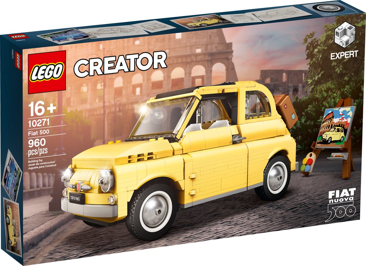 LEGO Creator Expert 10271 Fiat 500 | 960 Pieces | Official Fiat | Retired