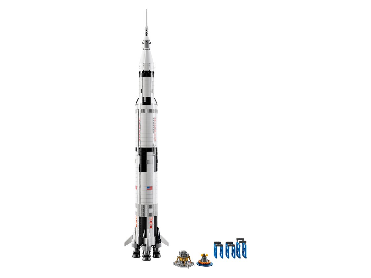 LEGO Ideas 21309 NASA Apollo Saturn V | 1,969 Pieces | 1 Metre Tall | Retired