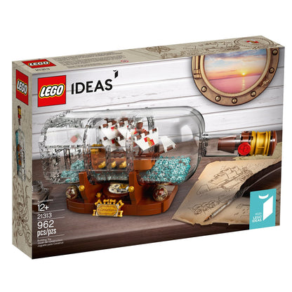 LEGO Ideas 21313 Ship in a Bottle | 962 Pieces | Retired Display Model
