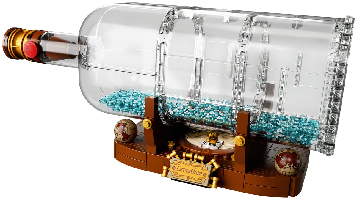 LEGO Ideas 21313 Ship in a Bottle | 962 Pieces | Retired Display Model