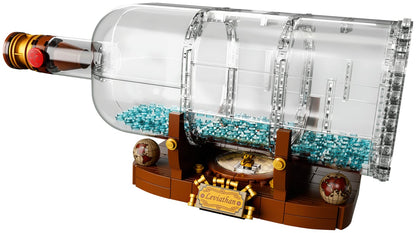 LEGO Ideas 21313 Ship in a Bottle | 962 Pieces | Retired Display Model