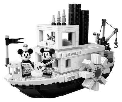LEGO Ideas 21317 Steamboat Willie | 751 Pieces | Mickey Mouse | Music Box