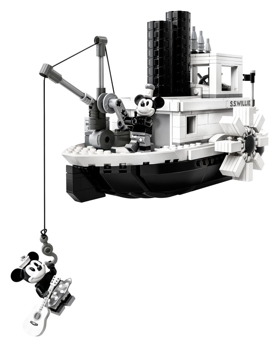 LEGO Ideas 21317 Steamboat Willie | 751 Pieces | Mickey Mouse | Music Box