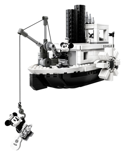 LEGO Ideas 21317 Steamboat Willie | 751 Pieces | Mickey Mouse | Music Box