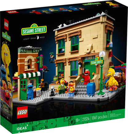 LEGO Ideas 21324 123 Sesame Street | 1,367 Pieces | 7 Characters | Retired