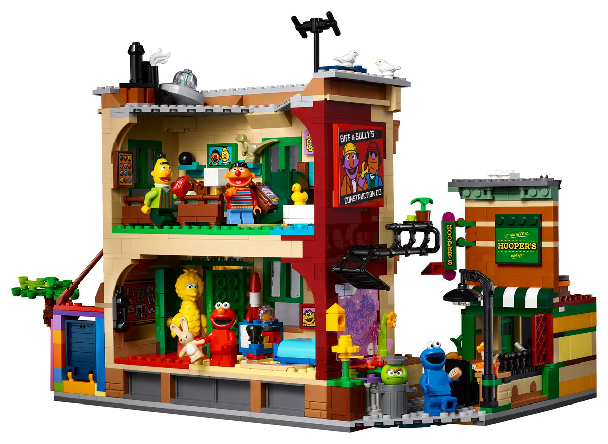 LEGO Ideas 21324 123 Sesame Street | 1,367 Pieces | 7 Characters | Retired