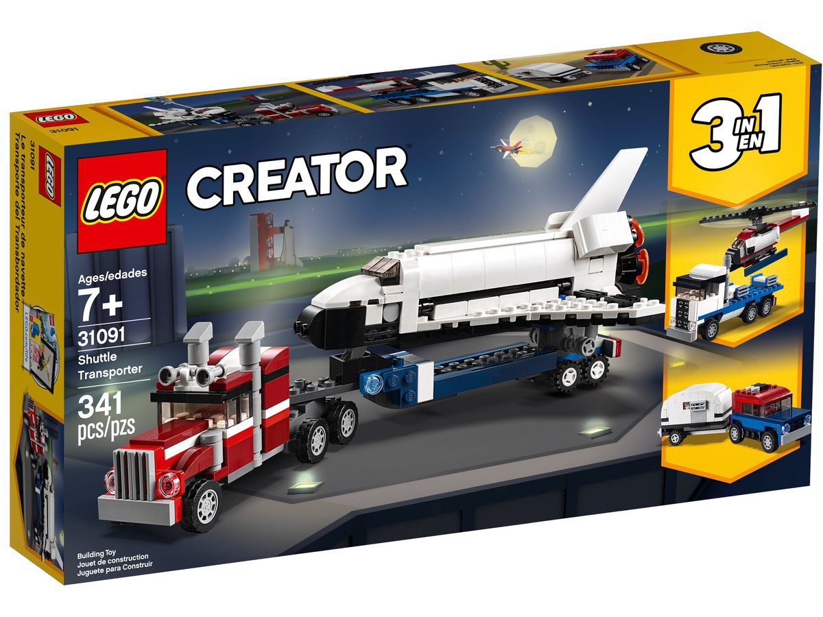 LEGO Creator 31091 Shuttle Transporter | 309 Pieces | 3-in-1 Build
