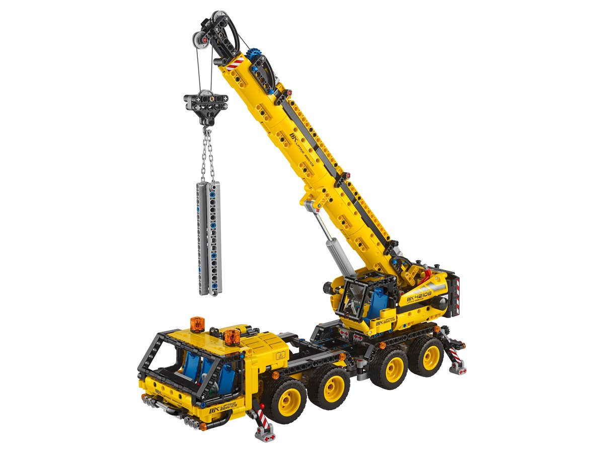 LEGO Technic 42108 Mobile Crane | 1,292 Pieces | Extending Boom | Outriggers