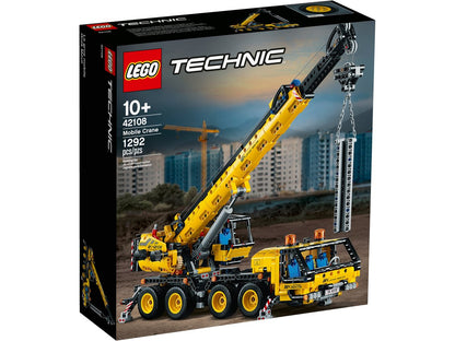 LEGO Technic 42108 Mobile Crane | 1,292 Pieces | Extending Boom | Outriggers