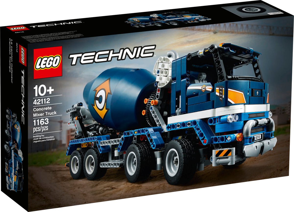 LEGO Technic 42112 Concrete Mixer Truck | 1,163 Pieces | Rotating Drum