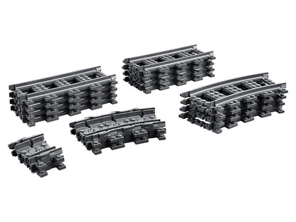 LEGO City 60205 Train Tracks | 32 Track Sections | Straight & Curved