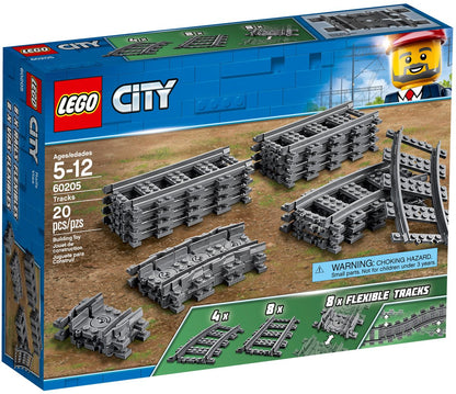 LEGO City 60205 Train Tracks | 32 Track Sections | Straight & Curved