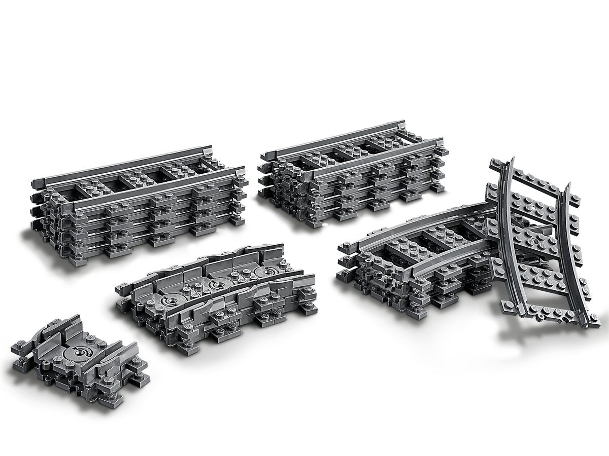 LEGO City 60205 Train Tracks | 32 Track Sections | Straight & Curved