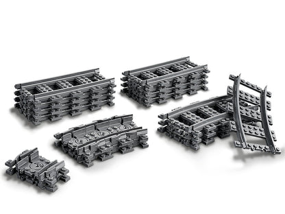 LEGO City 60205 Train Tracks | 32 Track Sections | Straight & Curved