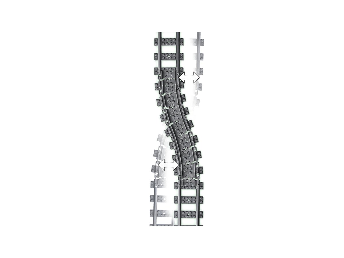 LEGO City 60205 Train Tracks | 32 Track Sections | Straight & Curved