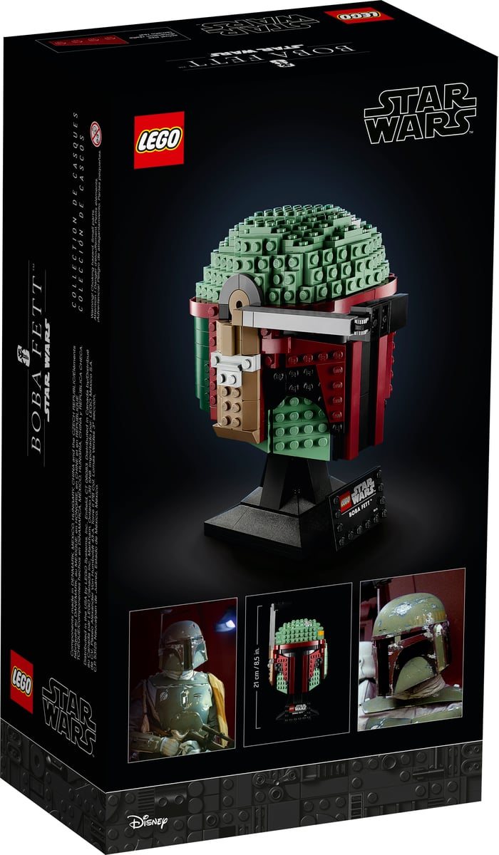 LEGO Star Wars 75277 Boba Fett Helmet | 625 Pieces | Life-Size | Battle-Worn