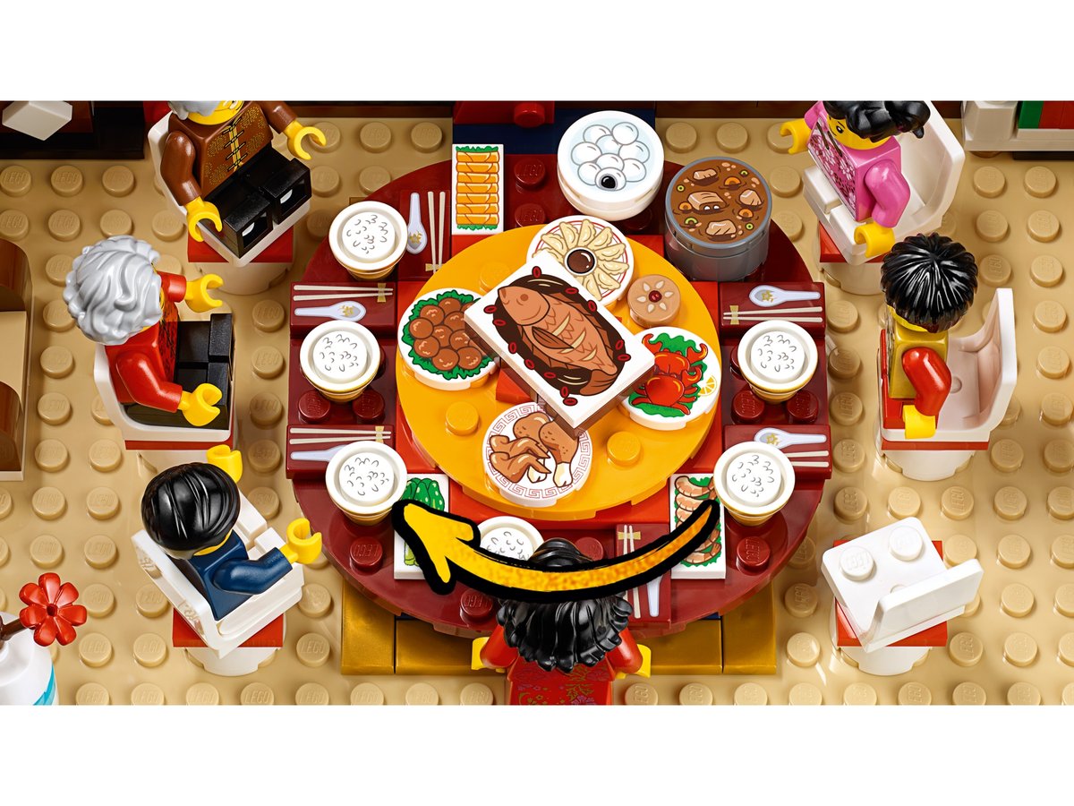 LEGO 80101 Chinese New Year's Eve Dinner | 1,066 Pieces | 8 Minifigures